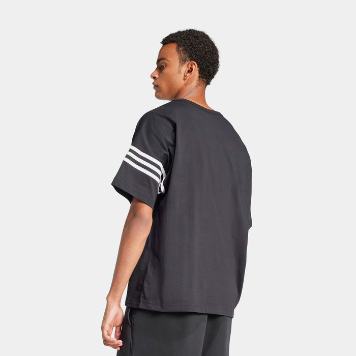 Neuclassics 3 Stripes Mens Short Sleeve Shirt (Black/White)