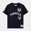 New York Yankees Modern Original Mens Short Sleeve Shirt (Navy/White)