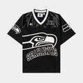 NFL Seattle Seahawks Mens Jersey (Black/Cream)