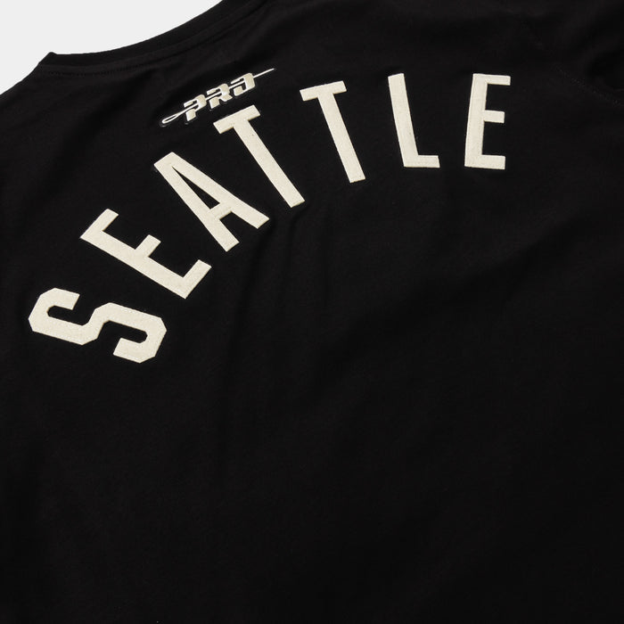 NFL Seattle Seahawks Original Mens Short Sleeve Shirt (Black/White)