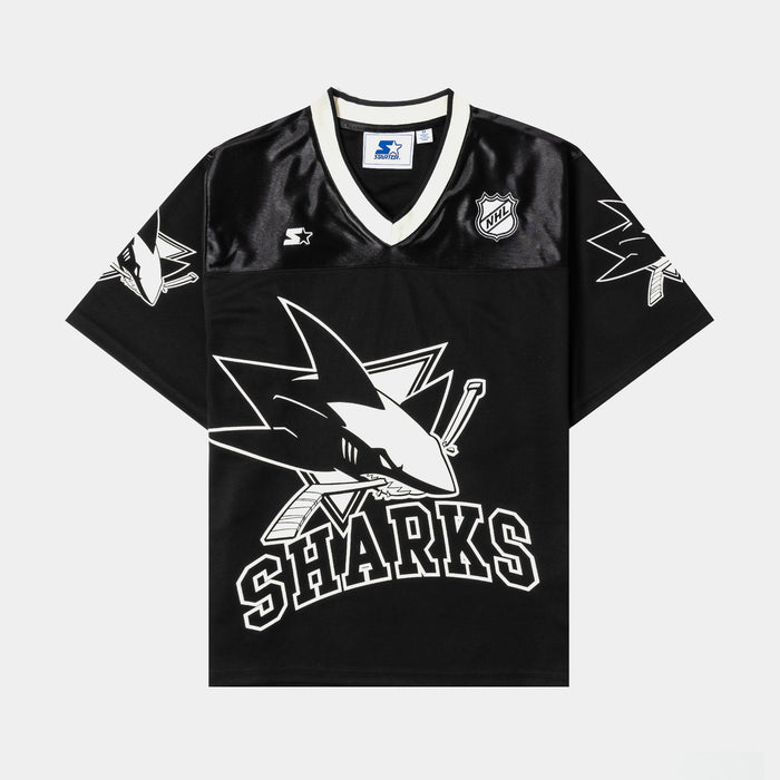 NHL San Jose Sharks Mens Jersey (Black/Cream)