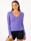NKD Align Long Sleeve Training Top - Purple Clothing Ryderwear