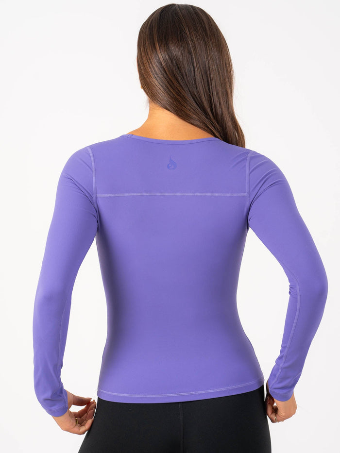 NKD Align Long Sleeve Training Top - Purple Clothing Ryderwear