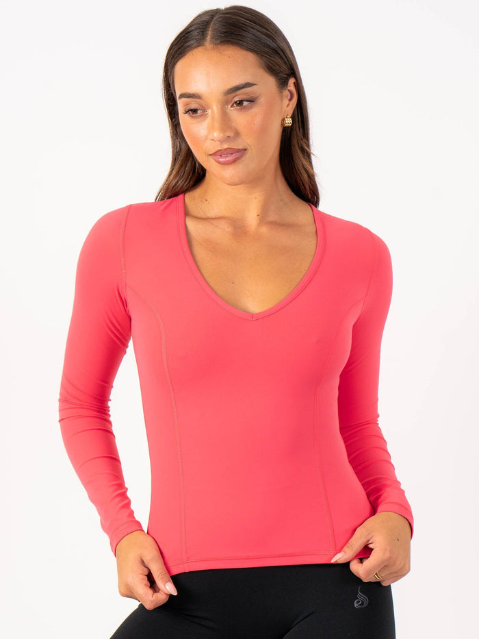 NKD Align Long Sleeve Training Top - Watermelon Clothing Ryderwear