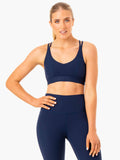 NKD Align Sports Bra - Navy Clothing Ryderwear