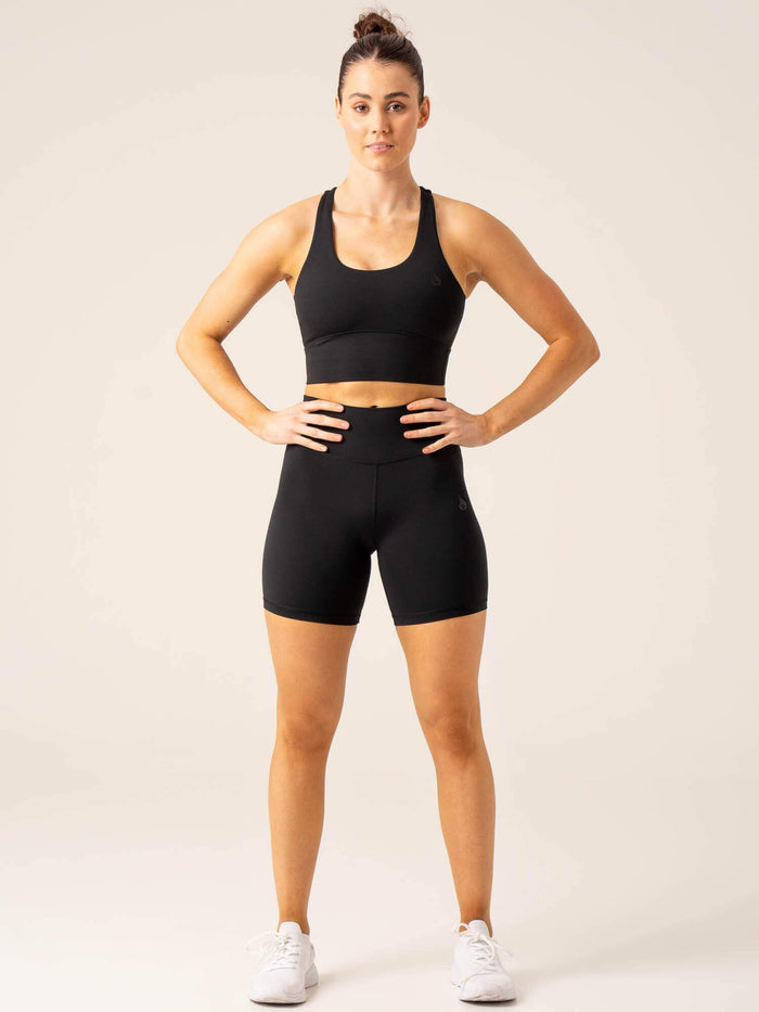 NKD Arch Mid-Length Shorts - Black Clothing Ryderwear