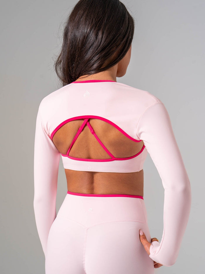 NKD Contrast Bolero - Pink On Pink Clothing Ryderwear