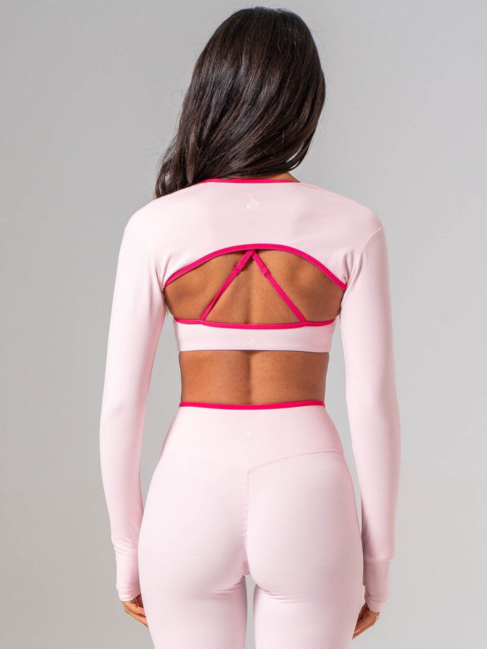 NKD Contrast Bolero - Pink On Pink Clothing Ryderwear