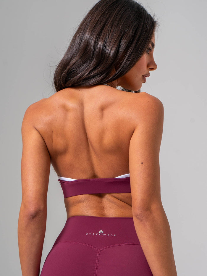 NKD Contrast Halter Bra - Cola Clothing Ryderwear
