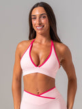NKD Contrast Halter Bra - Pink On Pink Clothing Ryderwear