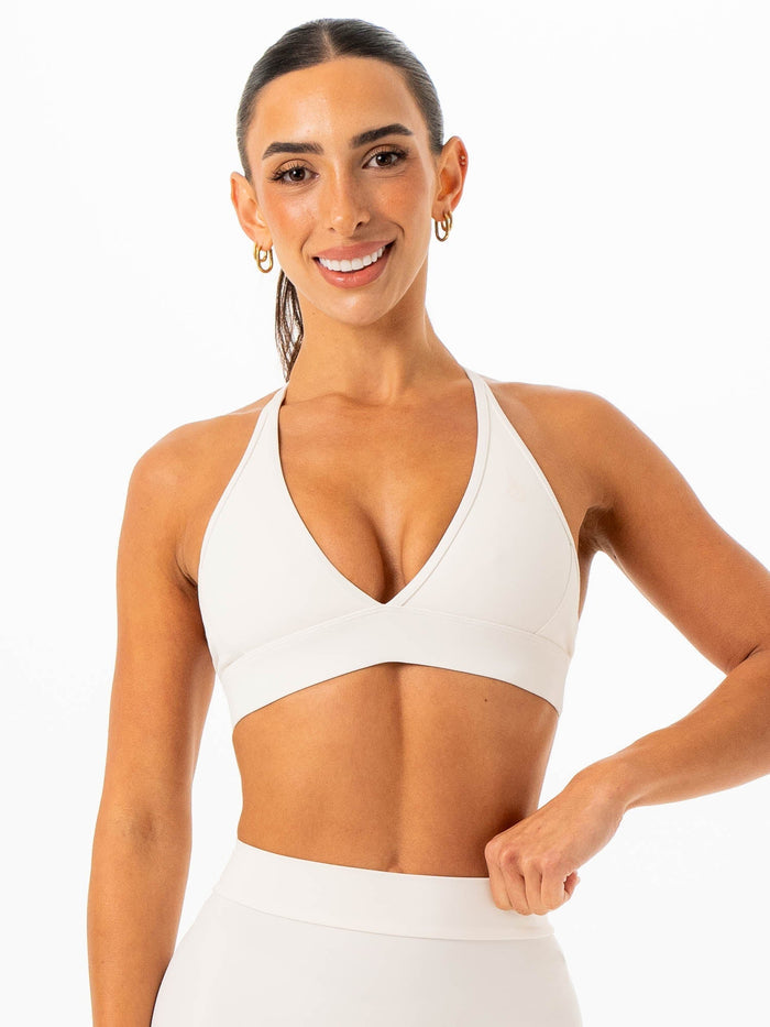 NKD Contrast Halter Bra - Vanilla Clothing Ryderwear