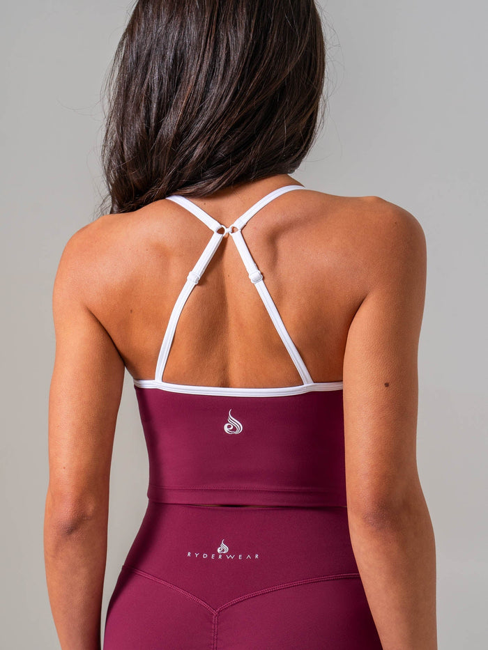 NKD Contrast Shelf Bra Tank - Cola Clothing Ryderwear
