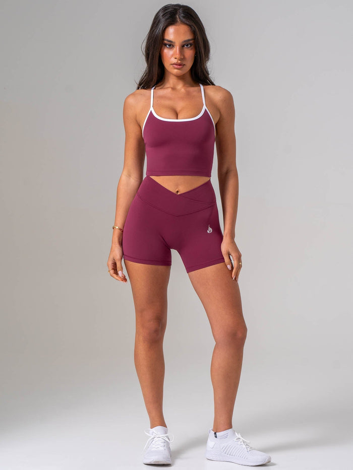 NKD Contrast Shelf Bra Tank - Cola Clothing Ryderwear