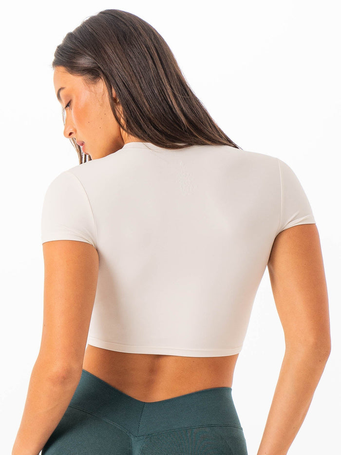 NKD Cropped Tee - Vanilla Clothing Ryderwear
