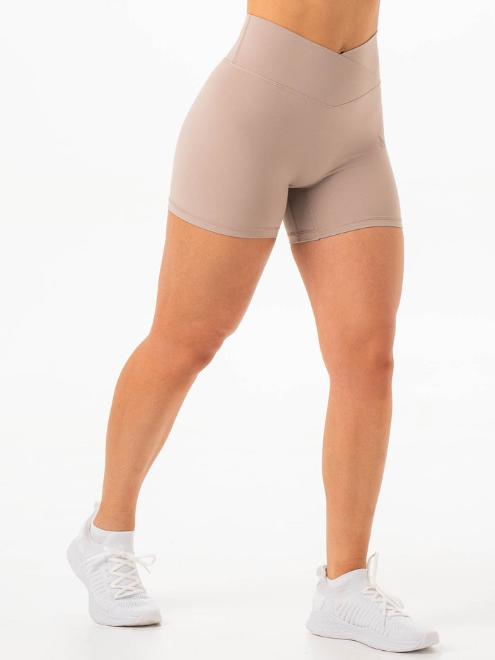 NKD Cross Waist Band Shorts - Almond Clothing Ryderwear