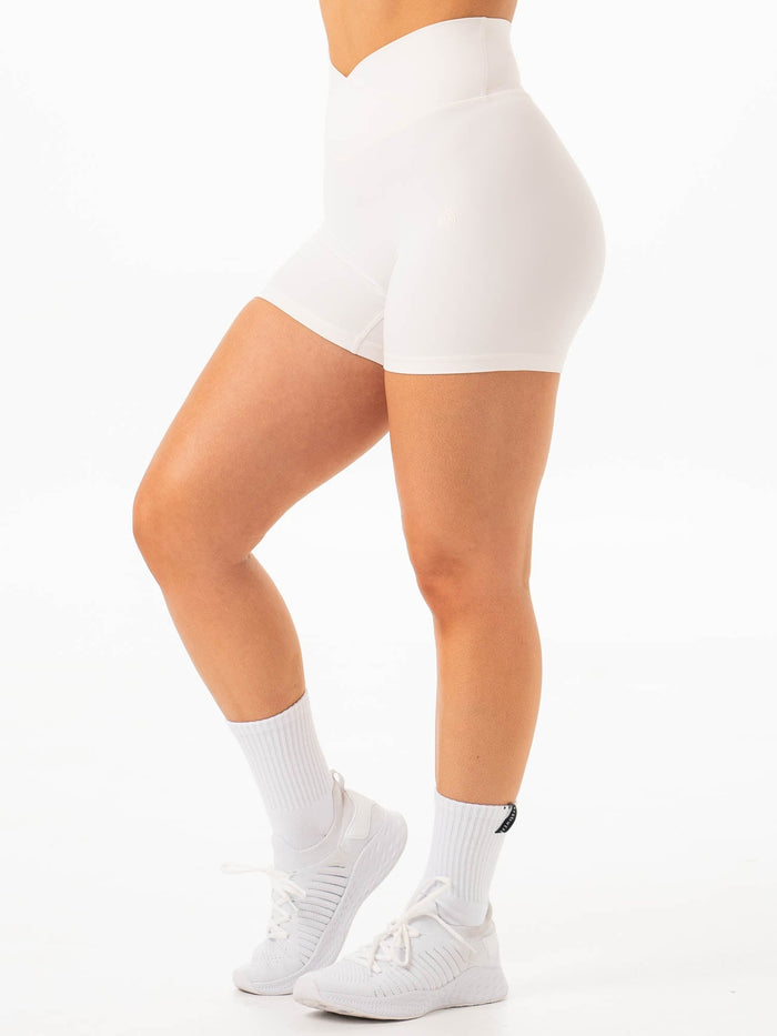 NKD Cross Waist Band Shorts - Vanilla Clothing Ryderwear