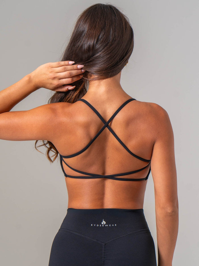 NKD Define Sports Bra - Black Clothing Ryderwear