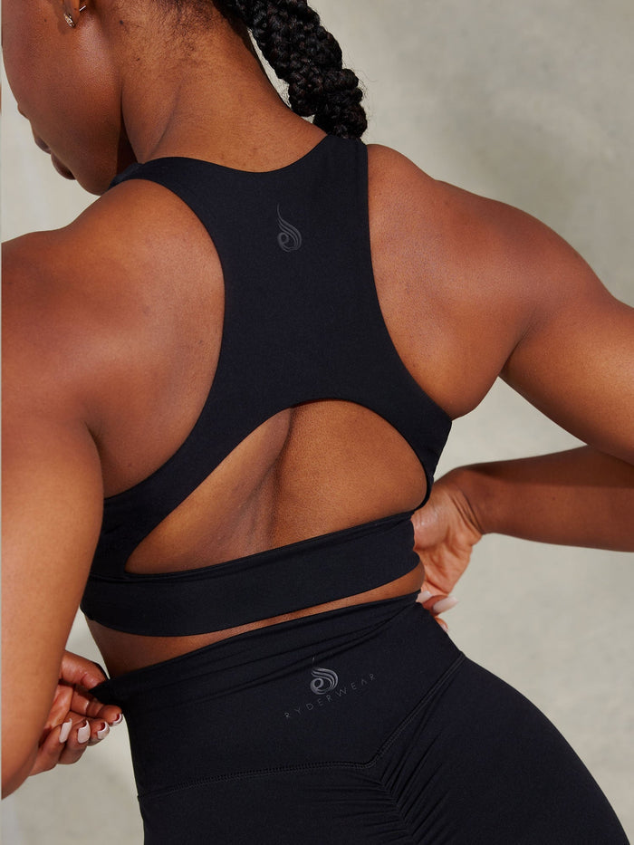 NKD Embody Sports Bra - Black Clothing Ryderwear