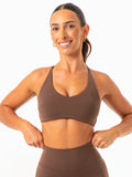 NKD Embody Sports Crop - Chocolate Clothing Ryderwear