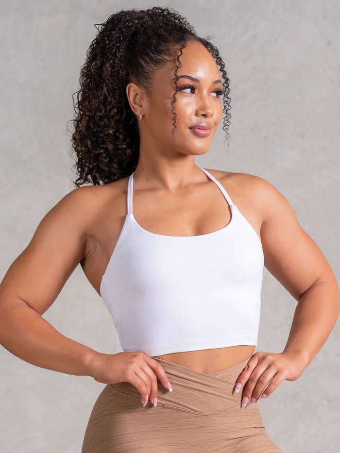 NKD Embody Tank Bra - White Clothing Ryderwear