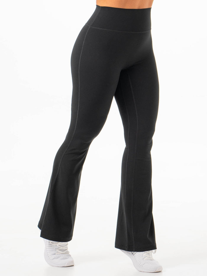 NKD Flared Leggings - Black Clothing Ryderwear