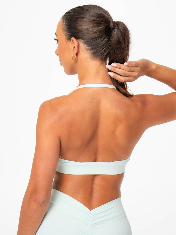 NKD Halter Sports Bra - Cool Mint Clothing Ryderwear