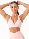 NKD Halter Sports Bra - Pink Musk Clothing Ryderwear