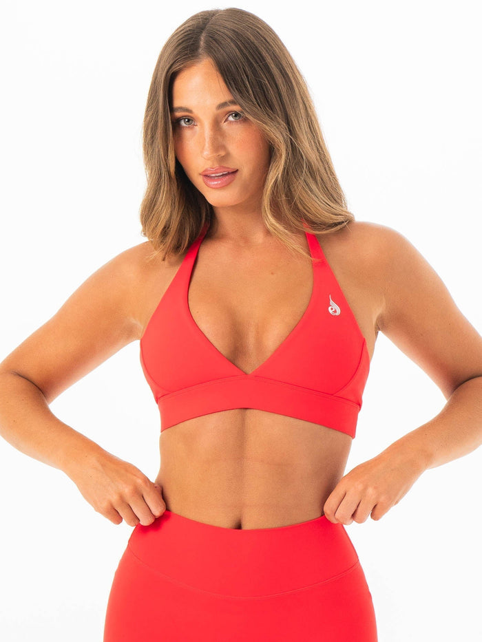 NKD Halter Sports Bra - Watermelon Sugar Clothing Ryderwear