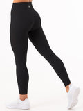 NKD High Waisted Leggings - Black Clothing Ryderwear