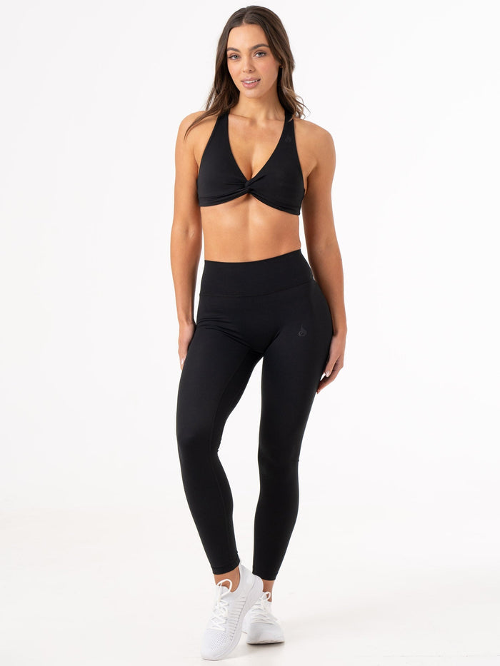 NKD High Waisted Leggings - Black Clothing Ryderwear