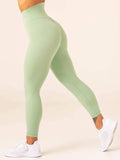NKD High Waisted Scrunch Leggings - Pistachio Clothing Ryderwear
