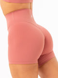 NKD High Waisted Shorts - Dusty Pink Clothing Ryderwear