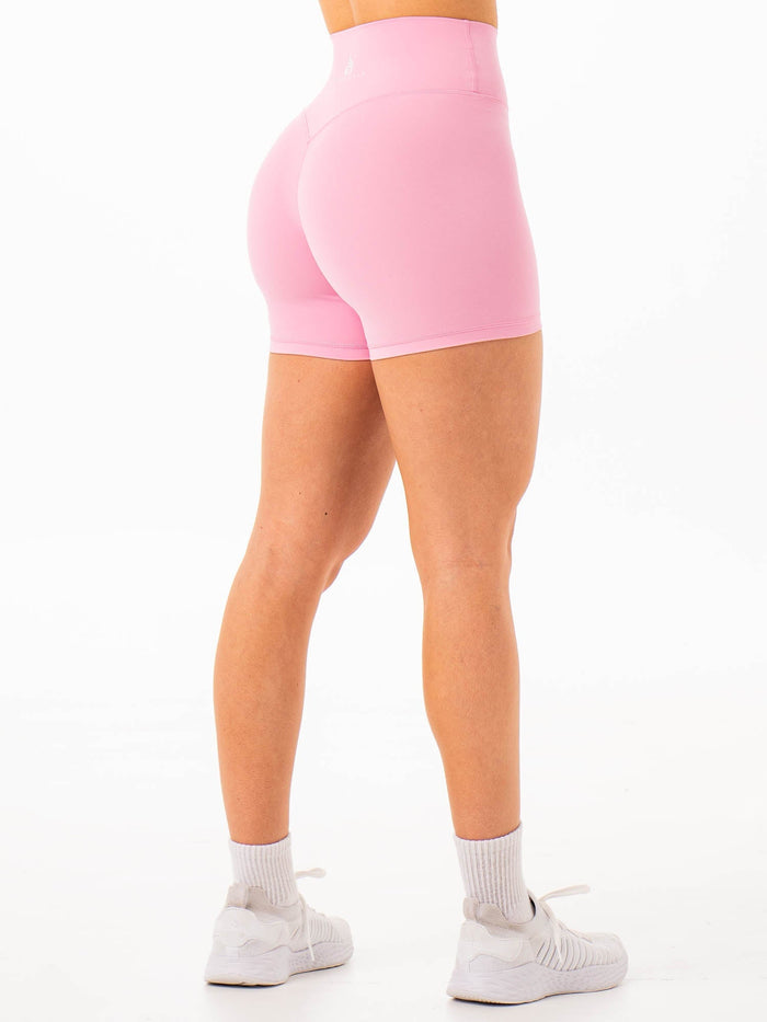NKD High Waisted Shorts - Pink Clothing Ryderwear