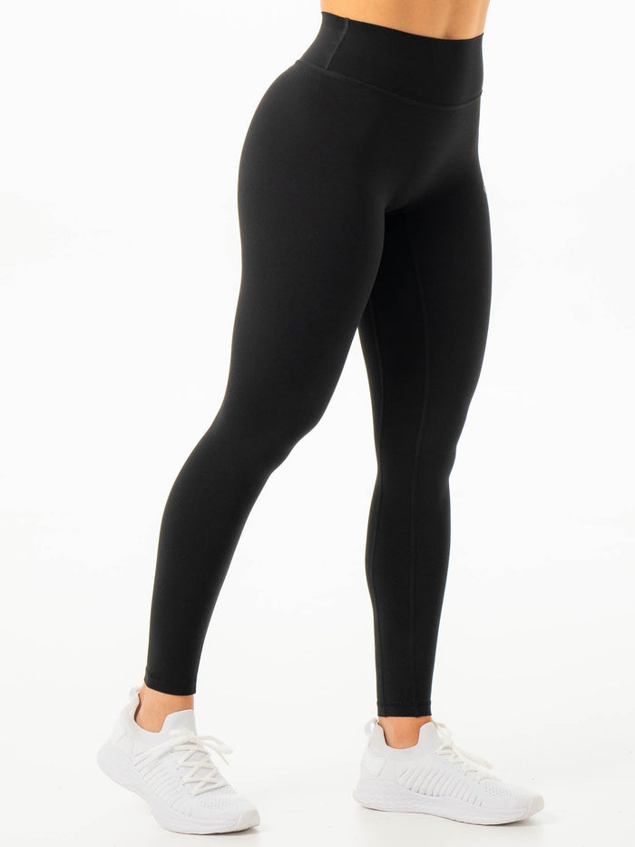 NKD Invisible Scrunch Leggings - Black Clothing Ryderwear