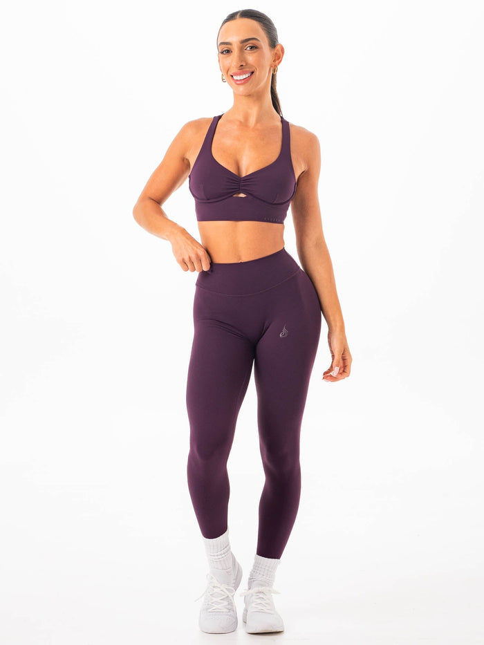 NKD Invisible Scrunch Leggings - Merlot Clothing Ryderwear