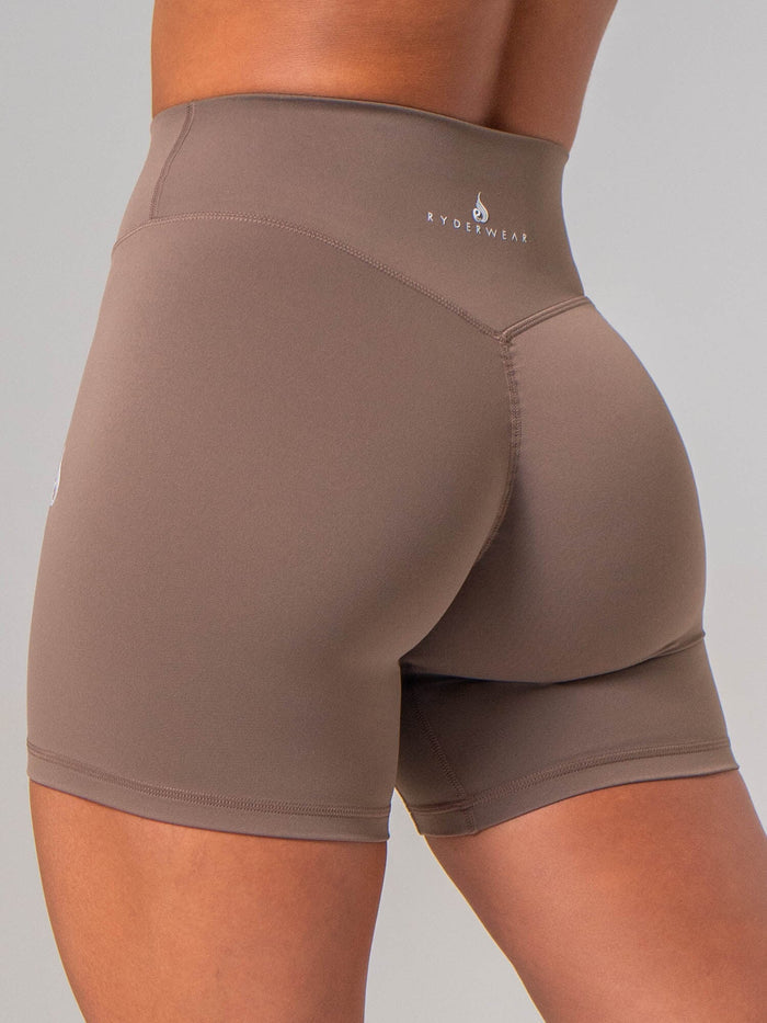 NKD Invisible Scrunch Short - Cocoa Clothing Ryderwear