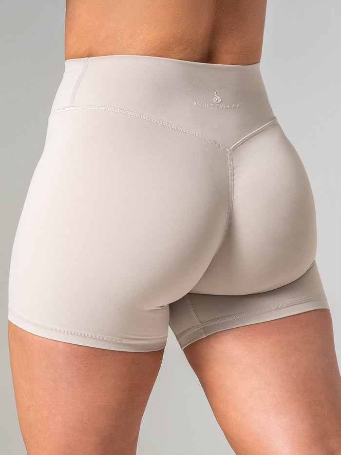NKD Invisible Scrunch Short - Oat Milk Clothing Ryderwear