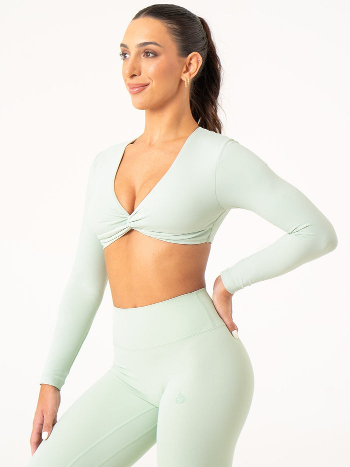 NKD Knot Long Sleeve Top - Cucumber Clothing Ryderwear