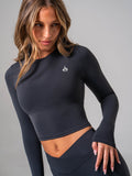 NKD Long Sleeve Top - Midnight Black Clothing Ryderwear
