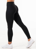 NKD Mid Rise Leggings - Black Clothing Ryderwear