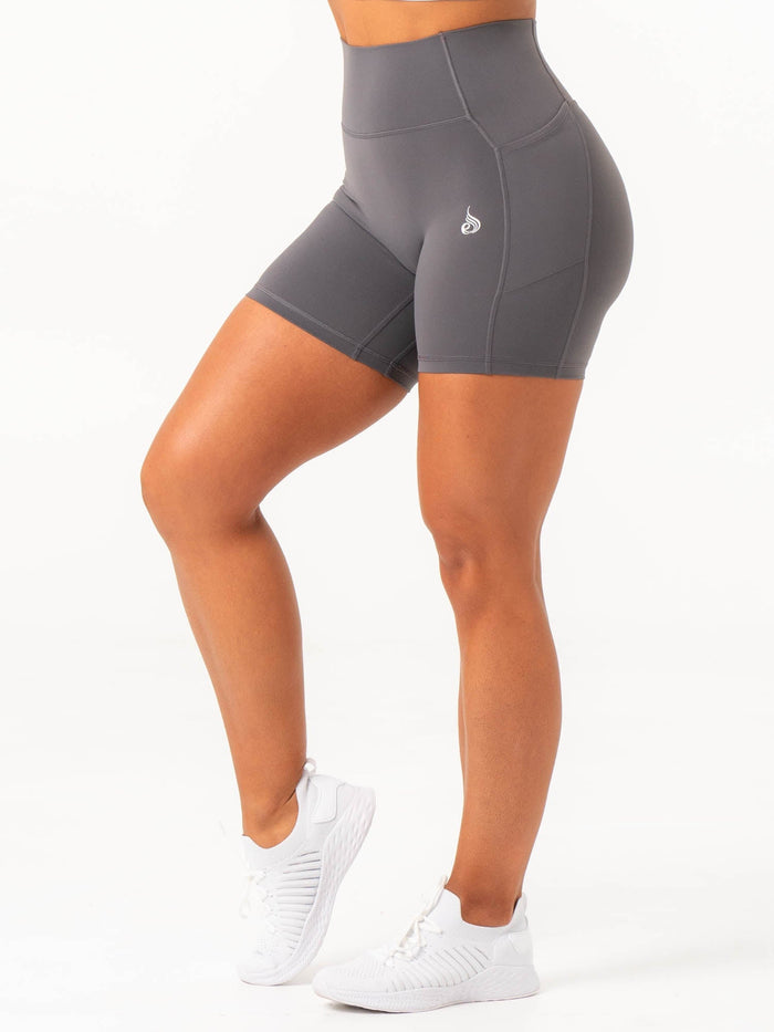 NKD Pocket Shorts - Charcoal Clothing Ryderwear