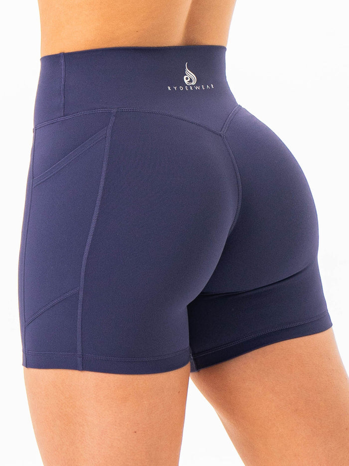 NKD Pocket Shorts - Navy Clothing Ryderwear