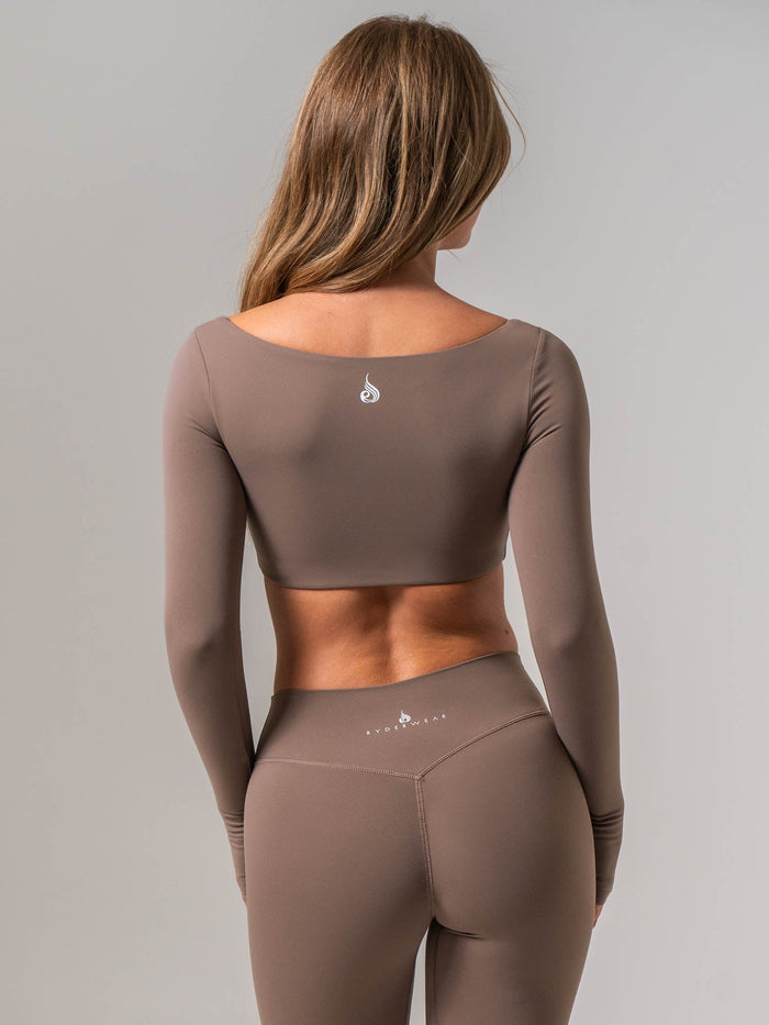 NKD Scrunch Top - Cocoa Clothing Ryderwear