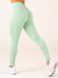 NKD Stonewash V Scrunch Leggings - Mint Stonewash Clothing Ryderwear