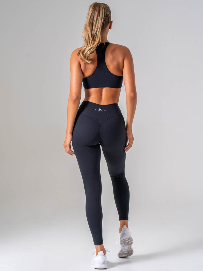 NKD Luxe Leggings - Black Clothing Ryderwear