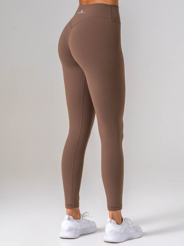 NKD Luxe Leggings - Chocolate Clothing Ryderwear