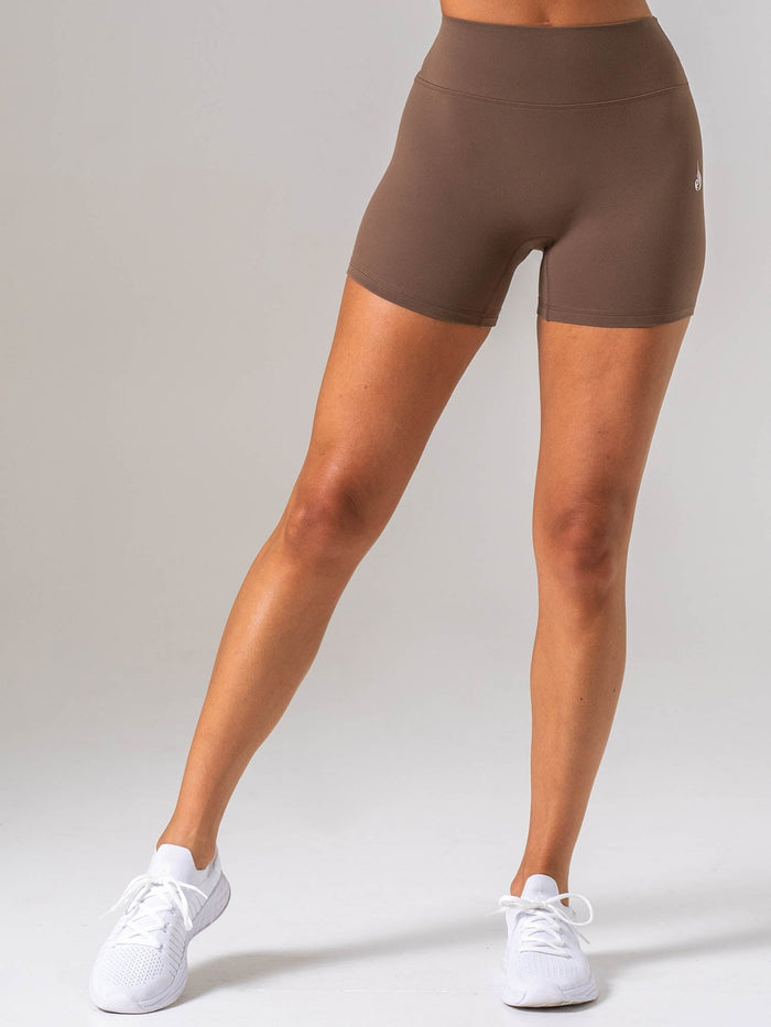 NKD Luxe Shorts - Chocolate Clothing Ryderwear