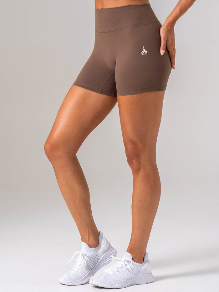 NKD Luxe Shorts - Chocolate Clothing Ryderwear