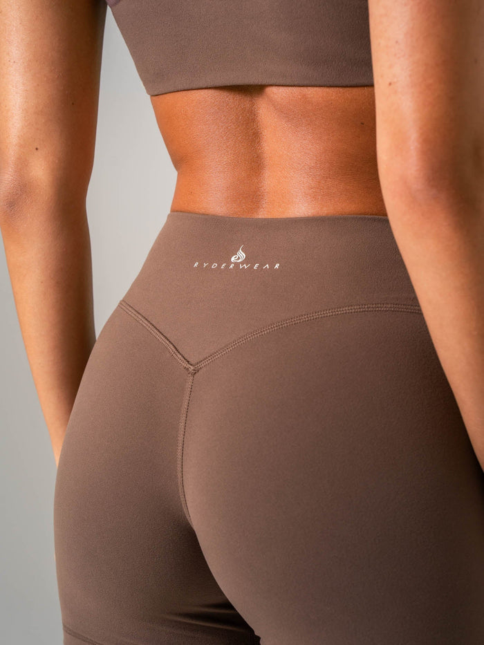 NKD Luxe Shorts - Chocolate Clothing Ryderwear