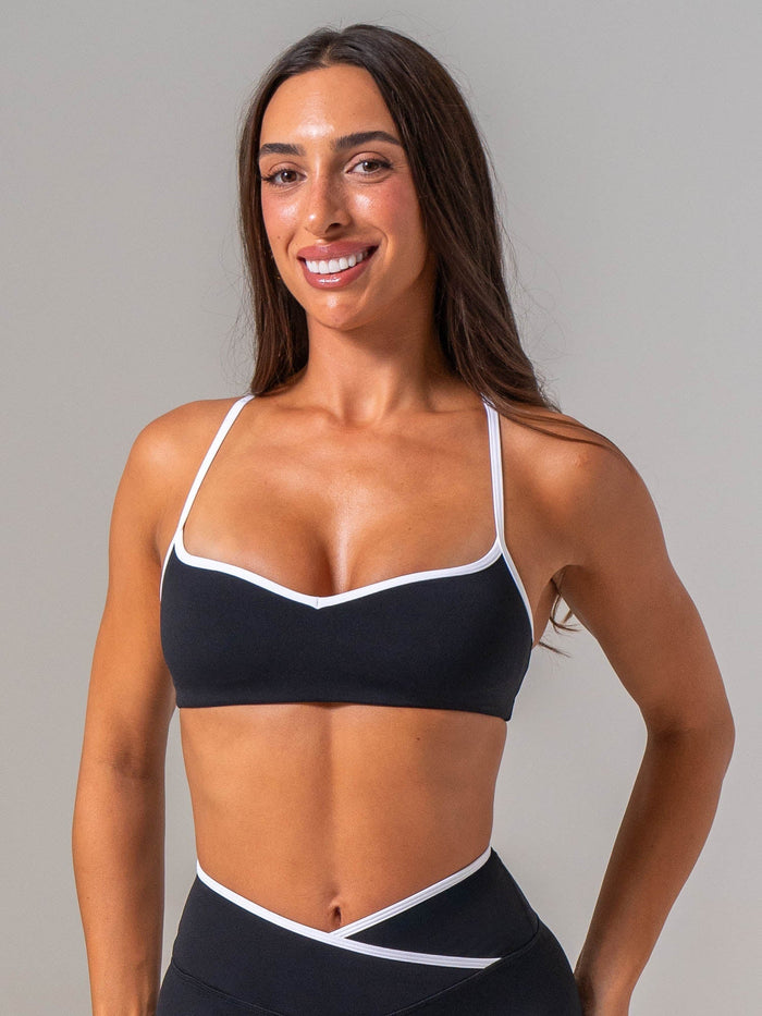 NKD Sweetheart Contrast Bra - Black/white Clothing Ryderwear